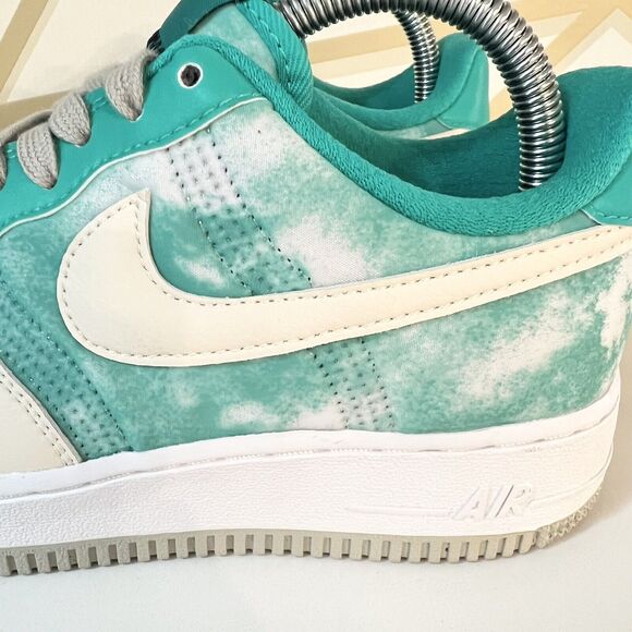 Nike By You Air Force 1 Low 'Cozi' Teal DN4164-991 Sz W 8/M 6 Shoes- Worn once - Picture 5 of 14